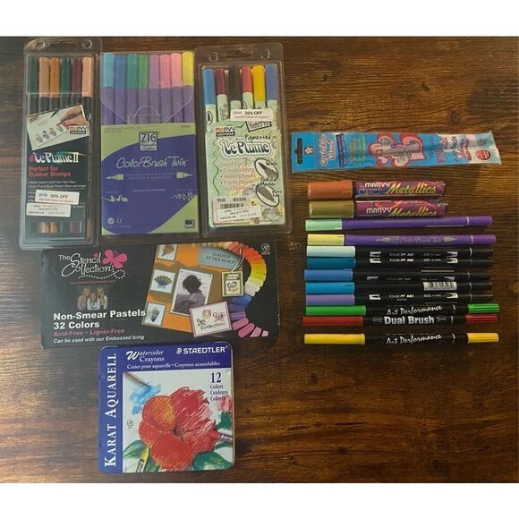 Art Scrapbooking Markers Crayons and Chalk New and Used - Picture 1 of 4